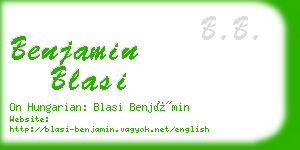 benjamin blasi business card